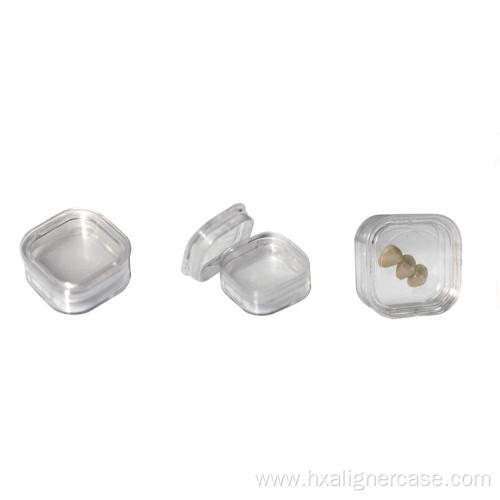 Transparent Plastic Dental Tooth Box with Membrane